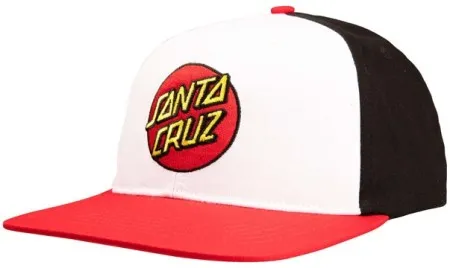 Santa Cruz Classic Dot Cap White/black/red (ARM421627)