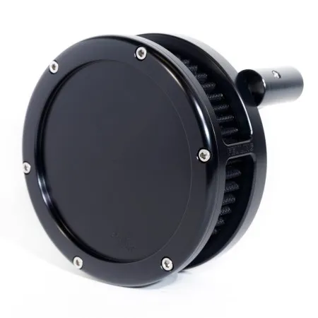 Feuling BA Solid Cover Slim Air Cleaner Kit In Black With Red Filter For Harley Davidson 1999-2017 Twin Cam Models (Exc. E-Throttle & 99-01 FLT) (5543-S)