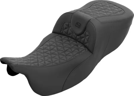 Saddlemen Extended Reach Tri-Gripper Roadsofa Seat With Black Stitching For Harley Davidson 2015-2025 Freewheeler & Road Glide 3 Models (815-07-21100)