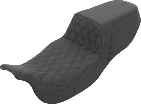 Saddlemen Extended Reach Lattice Stitched Front With Rear Smooth Roadsofa Seat With Black Stitching For Harley Davidson 2015-2025 Freewheeler & Road Glide 3 Models (815-07E-172)
