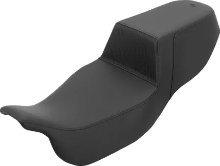Saddlemen Extended Reach Gripper Lumbar Step-Up Seat With Black Stitching For Harley Davidson 2015-2025 Freewheeler & Road Glide 3 Models (815-07E-174)