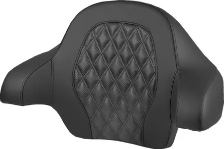 Saddlemen Tour Pak Carbon Fiber Lattice Stitched Backrest Pad For Harley Davidson 2014-2025 FLHR, FLHT, FLHX & FLTR Models (814-07-20700)