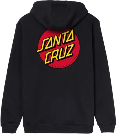 Santa Cruz Dot Chest Hoodie Black (SCA-HDY-5305)