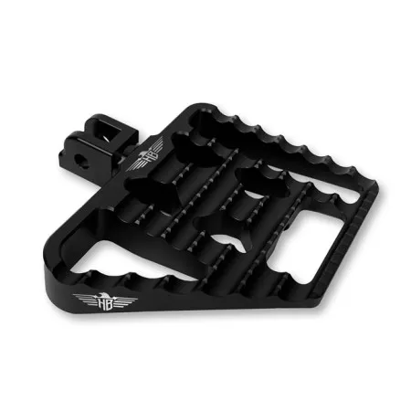 Heinz Bikes Performance Driver Mini Floorboards V1 In Black For Harley Davidson 2018-2025 Softail & 2021-2025 Sportster RH Models (HB-MFBV1-M8-B)